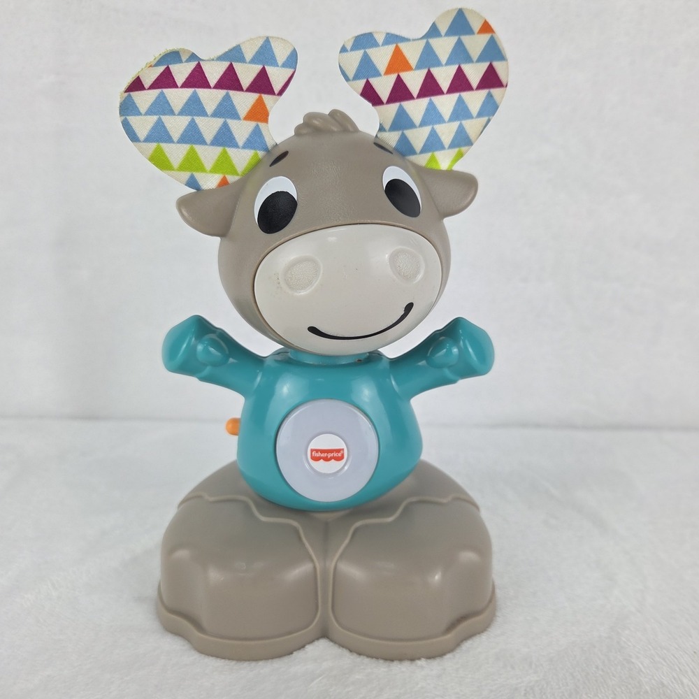 Fisher-Price Linkimals Musical Moose Interactive Learning Toy Tested Works GFG03